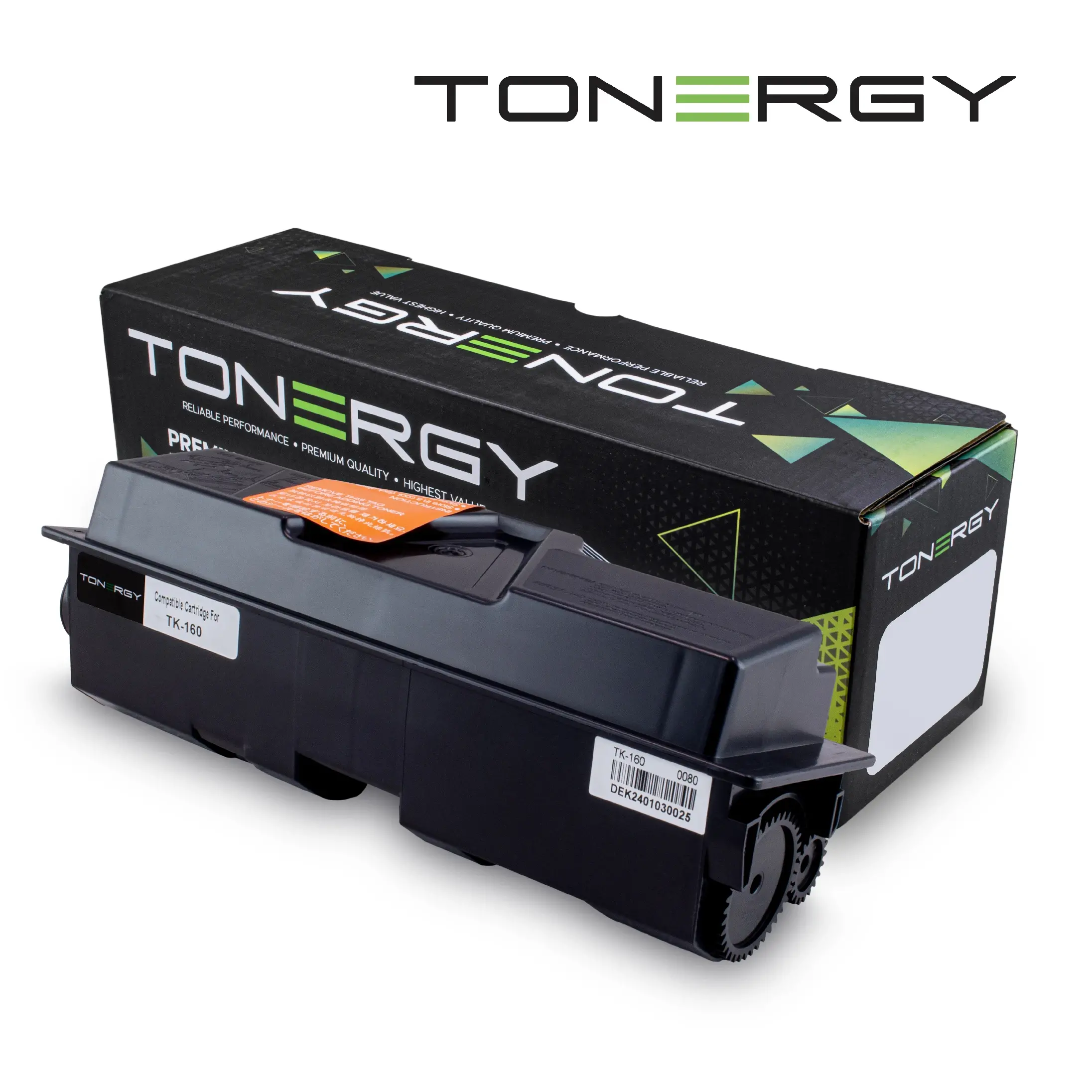Tonergy съвместима Тонер Касета Compatible Toner Cartridge KYOCERA TK-160 TK-161 TK-162 TK-164 Black, 2.5k