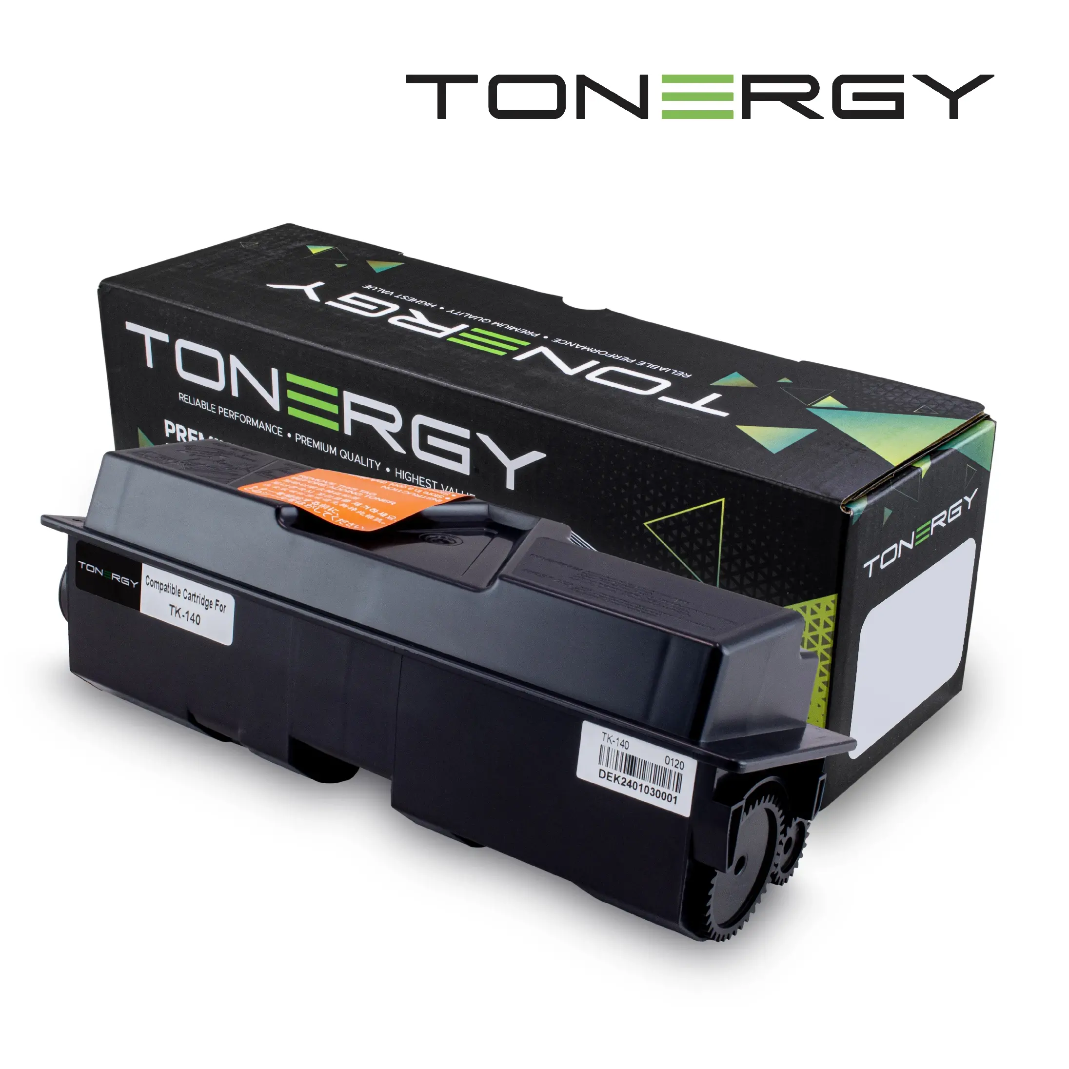 Tonergy съвместима Тонер Касета Compatible Toner Cartridge KYOCERA TK-140 TK-141 TK-142 TK-144 Black, 4k