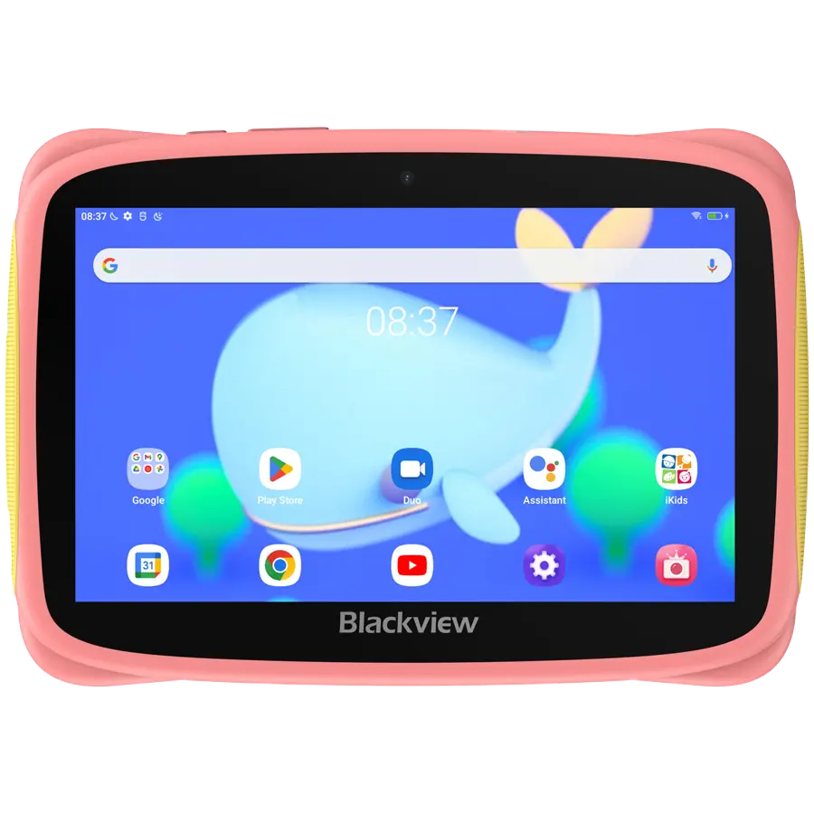 Blackview Tab 3 Kids, Pink, 7-inch HD 1024*600, 7731E Quad-core 1.3GHz, Front 0.3MP; Rear 2MP Camera, 2GB/32GB, 3280mAh battery, Doke 3.0 Go (Android 13), WiFi version, 802.11 b/g/n(2.4GHz), Bluetooth