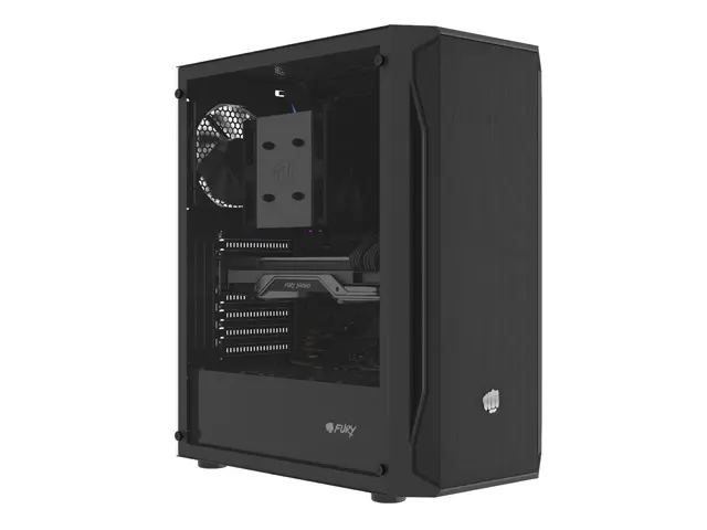 Кутия за компютър, Fury PC Case Shobo SH4 Midi Tower, Window, Black - image 1