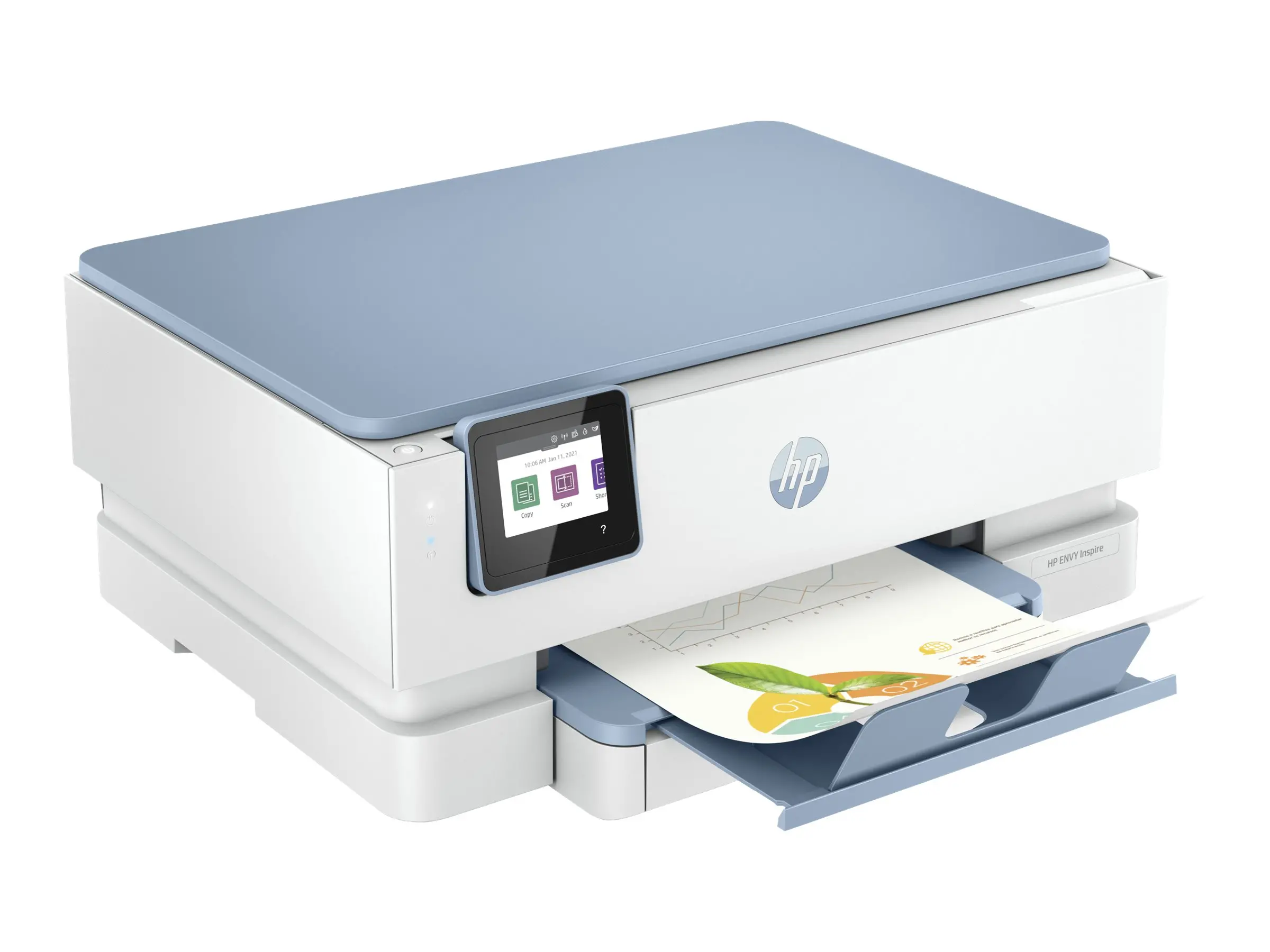 HP ENVY Inspire 7221e AiO Print Scan Copy EMEA Surf Blue Printer 15ppm/10ppm - image 5