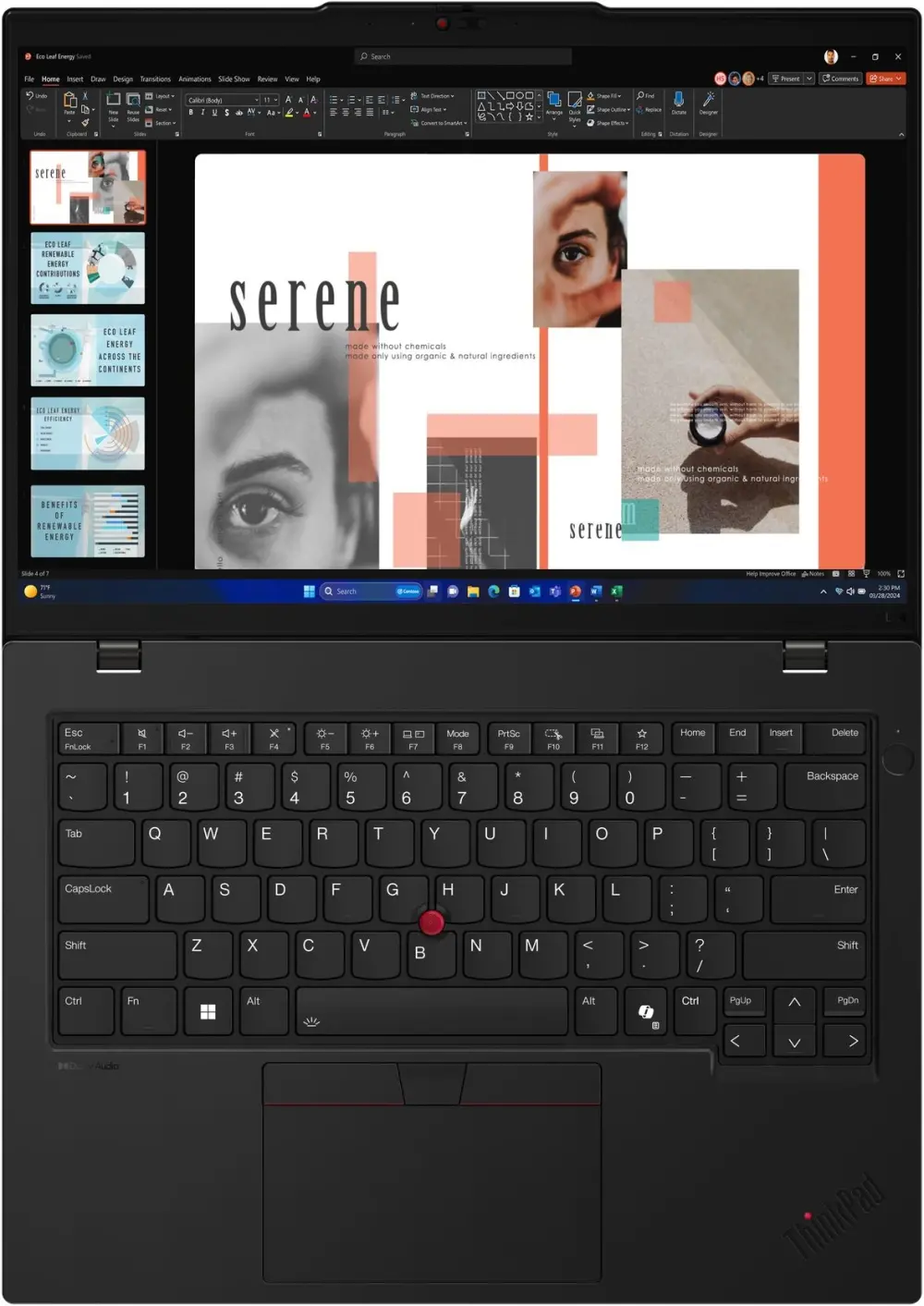 Лаптоп, Lenovo ThinkPad L14 G5 Intel Core Ultra 5 125U (up to 4.3GHz, 12MB), 16GB DDR5-5600, 512GB SSD, 14" WUXGA (1920x1200) IPS AG, Intel Graphics, 5MP&IR Cam, Backlit KB, Black, WLAN, BT, SCR, FPR, Win11Pro, 3Y Onsite - image 4