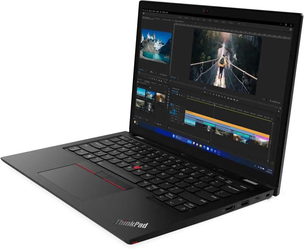 Лаптоп, Lenovo ThinkPad L13 2-in-1 G5 Intel Core Ultra 7 155U (up to 4.8GHz, 12MB), 16GB LPDDR5-6400, 512GB SSD, 13.3" WUXGA (1920x1200) IPS,AR, AS, Touch, Intel Graphics, Front FHD&IR Cam, Backlit KB, Black, Pen, WLAN, BT, 4cell, SCR, FPR, Win11Pro, 3Y Onsite - image 2