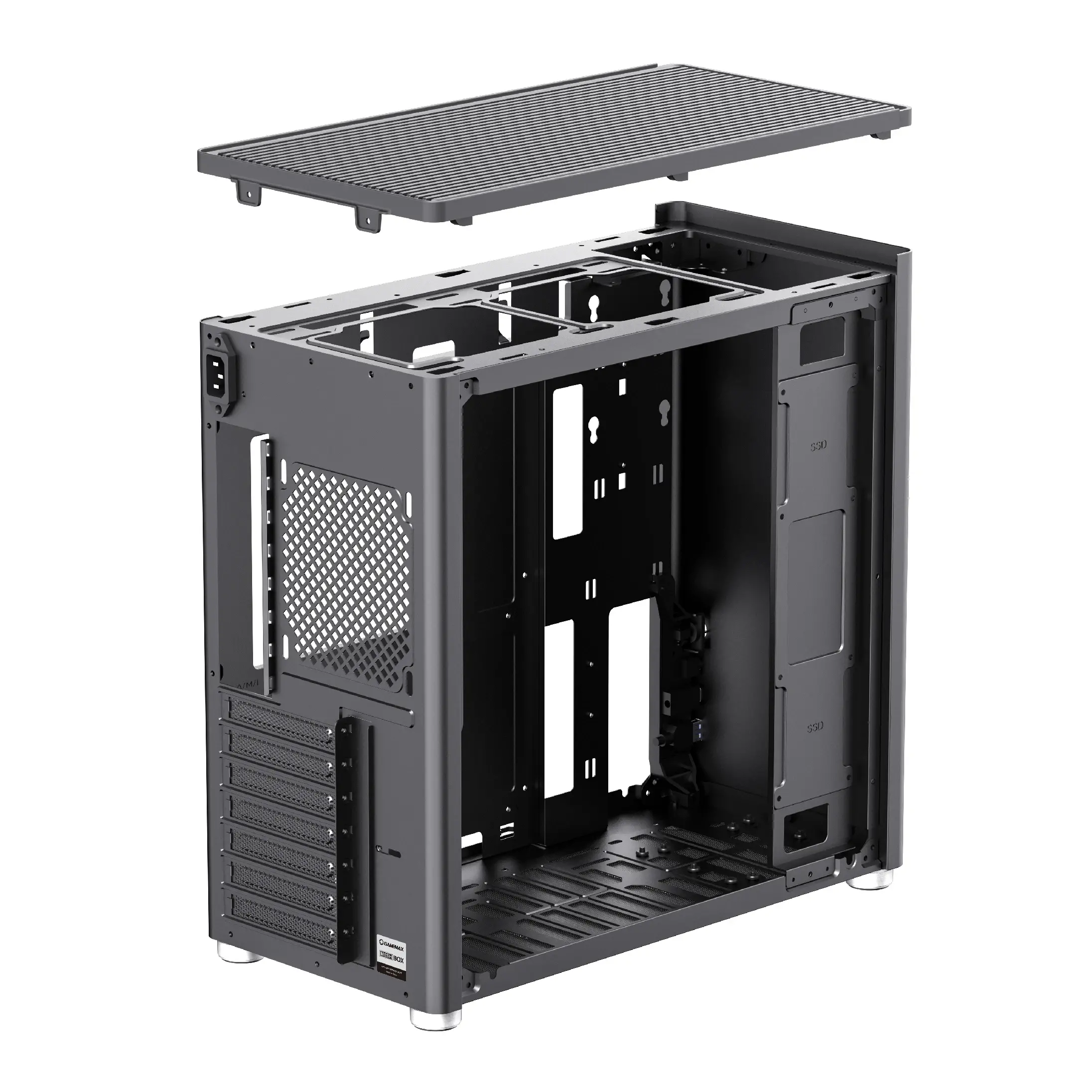 Gamemax кутия Case ATX - MeshBOX Black - Full Mesh - image 12