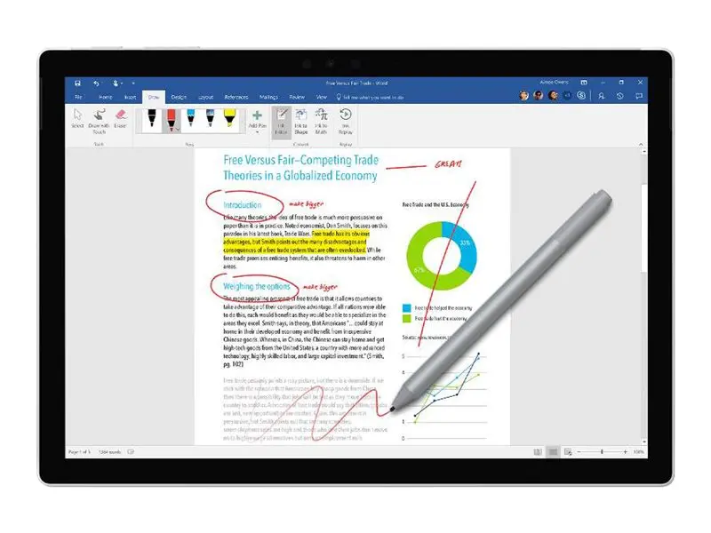 MS Surface Pro Pen V4 Commercial SC Hardware Silver (IT)(PL)(PT)(ES) - image 1