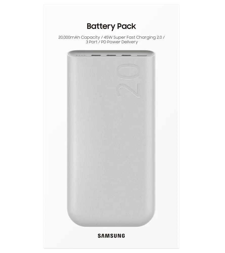 Външна батерия, Samsung 20Ah Battery Pack (SFC 45W) Beige - image 6