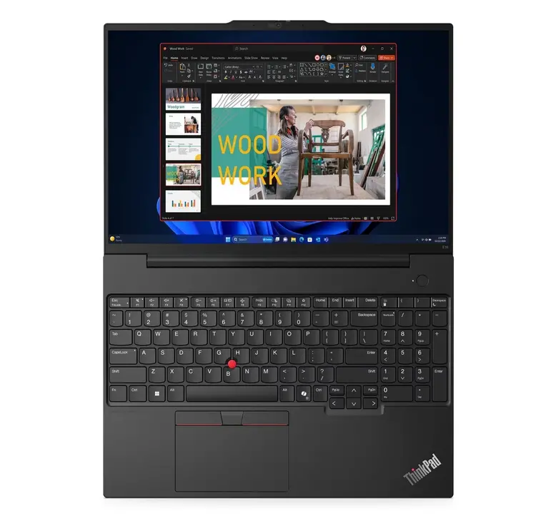 Лаптоп, Lenovo ThinkPad E16 G2 AMD Ryzen 7 7735HS (up to 4.75GHz, 16MB), 32GB(16+16)DDR5-4800, 1TB SSD, 16" WUXGA (1920x1200) IPS AG, AMD Radeon  680M, FHD&IR Cam, Backlit KB, Black, WLAN, BT, 3cell, FPR, DOS, 3Y Onsite - image 3