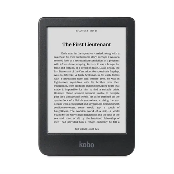 Четец за Е-книги, Kobo Clara BW e-Book Reader, E Ink Carta 1300 touch screen 6 inch, 1448 x 1072 pixels, 16 GB, 1000 MHz/512 MB, 1 x USB C, Greutate 0.172 kg, Wireless, Comfort Light, 12 fonts 50 font styles 15 file formats supported natively Black
