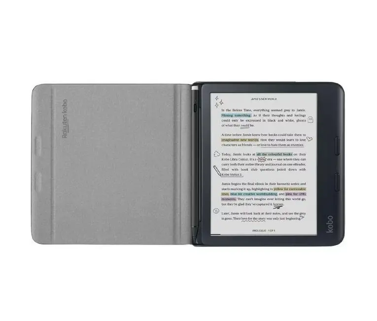 Калъф, Kobo Libra Colour Notebook SleepCover Case Black - image 1