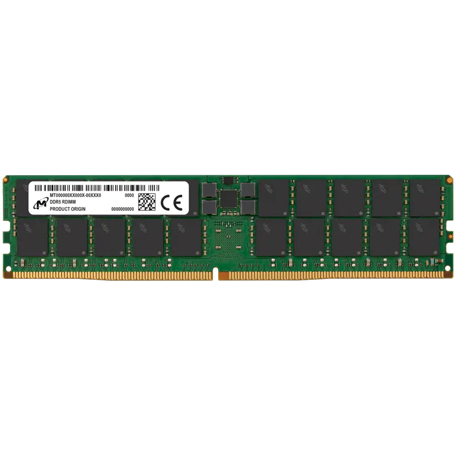 Micron DDR5 RDIMM 64GB 2Rx4 4800 CL40 (16Gbit) (Single Pack)