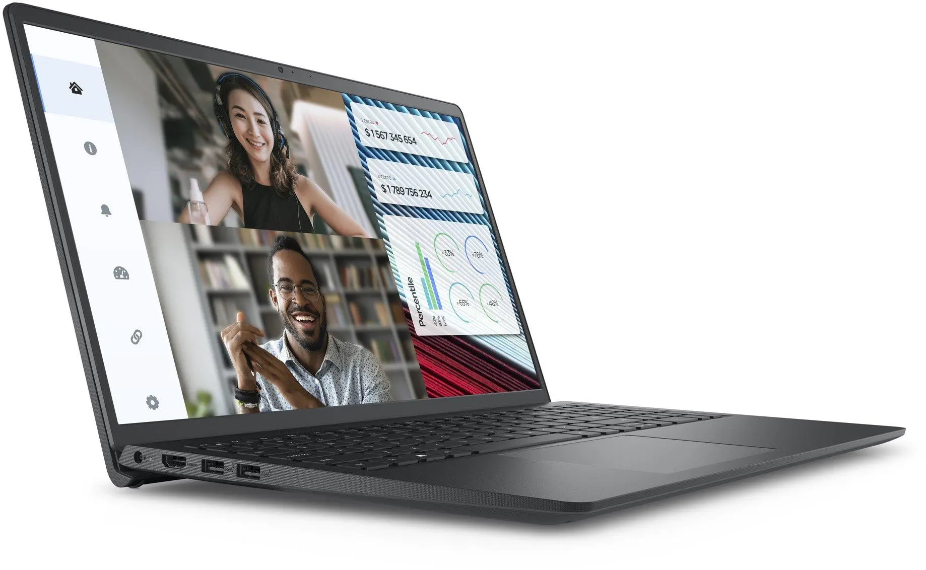 Лаптоп Dell Vostro 3520, Intel i3-1215U, 15.6" FHD 120Hz, 8GB DDR4, 512GB PCIe NVMe SSD, KBD - image 1