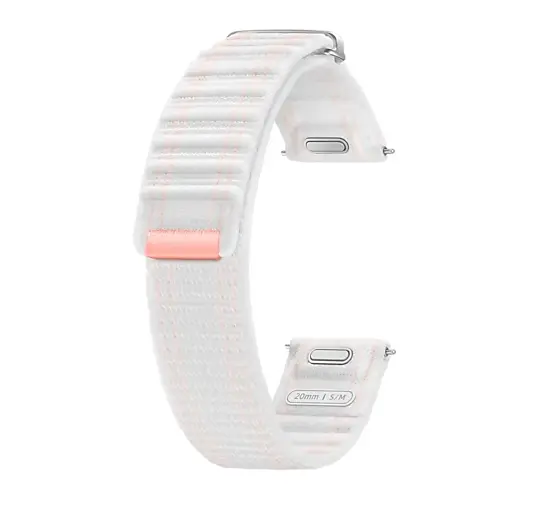 Каишка за часовник, Samsung Galaxy Watch7 Fabric Band (S/M) Pink White