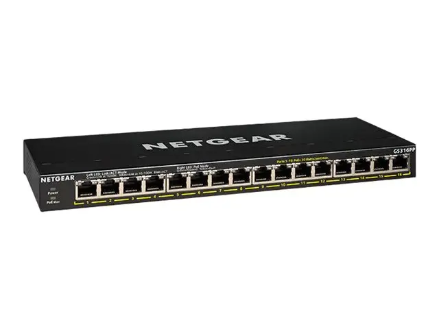 NETGEAR GS316P 16PT GIGABIT UNMNGED SWITCH 16xFlexPoE+ Up to 115W metal case - image 1