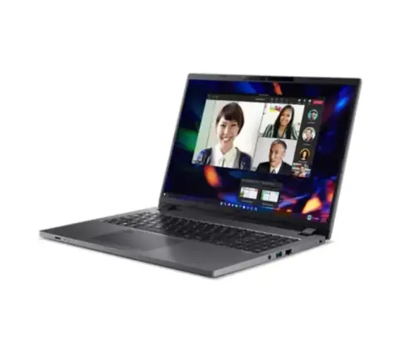 Лаптоп, Acer Travelmate TMP216-51-TCO-75L8, Core i7-1355U, (3.7GHz up to 5.0Ghz, 12MB), 16" IPS (WUXGA 1920x1200), 16GB DDR4, 1024GB PCIe SSD, 1x M.2, 1x 2.5" HDD, Intel UMA, FHD cam, FPR, Wi-Fi 6E, BT, KB Backlit, Win 11 Pro, Gray, 3Y War+Acer Projector X1128i - image 2