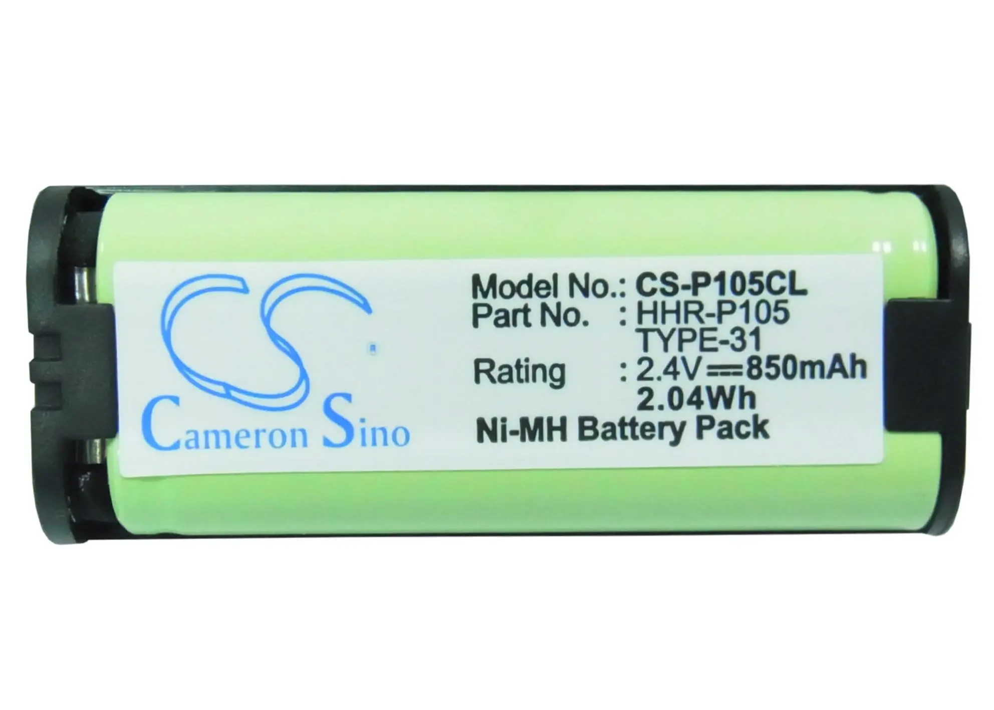 Батерия за телефон 2,4V 850mAh pack HHR-P105 за PANASONIC KX242  Cameron Sino - image 1