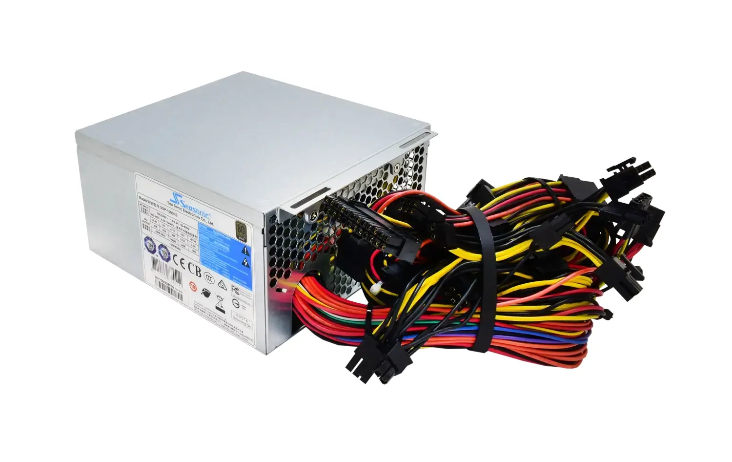 Power supply 850W, APFC, 8cm fan, ATX 12V v.2.3, 80+ gold, DC to DC converter design, MTBF full load 25? amb. : >100K hours; SSP-850RS - image 2