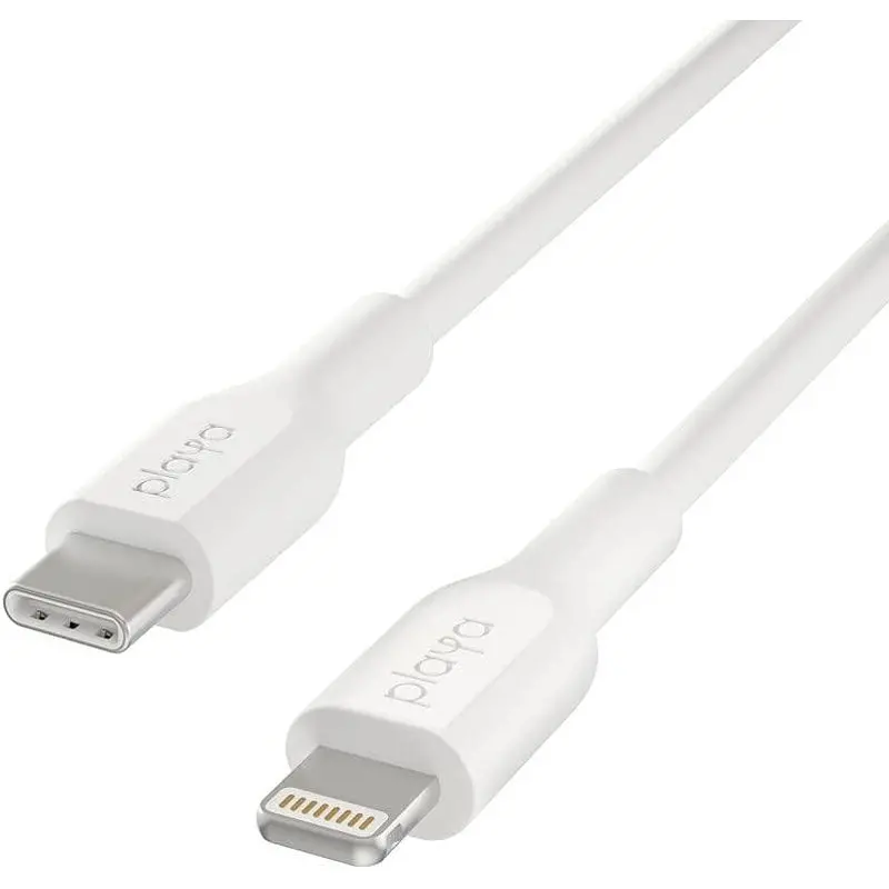 Кабел Belkin Playa USB-C към Lightning 1M, Бял - image 2