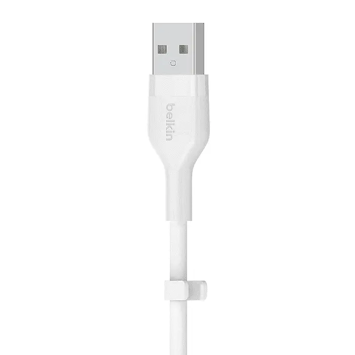 Кабел, Belkin BOOST CHARGE Flex Silicone cable USB-A to USB-C - 1M - White - image 4