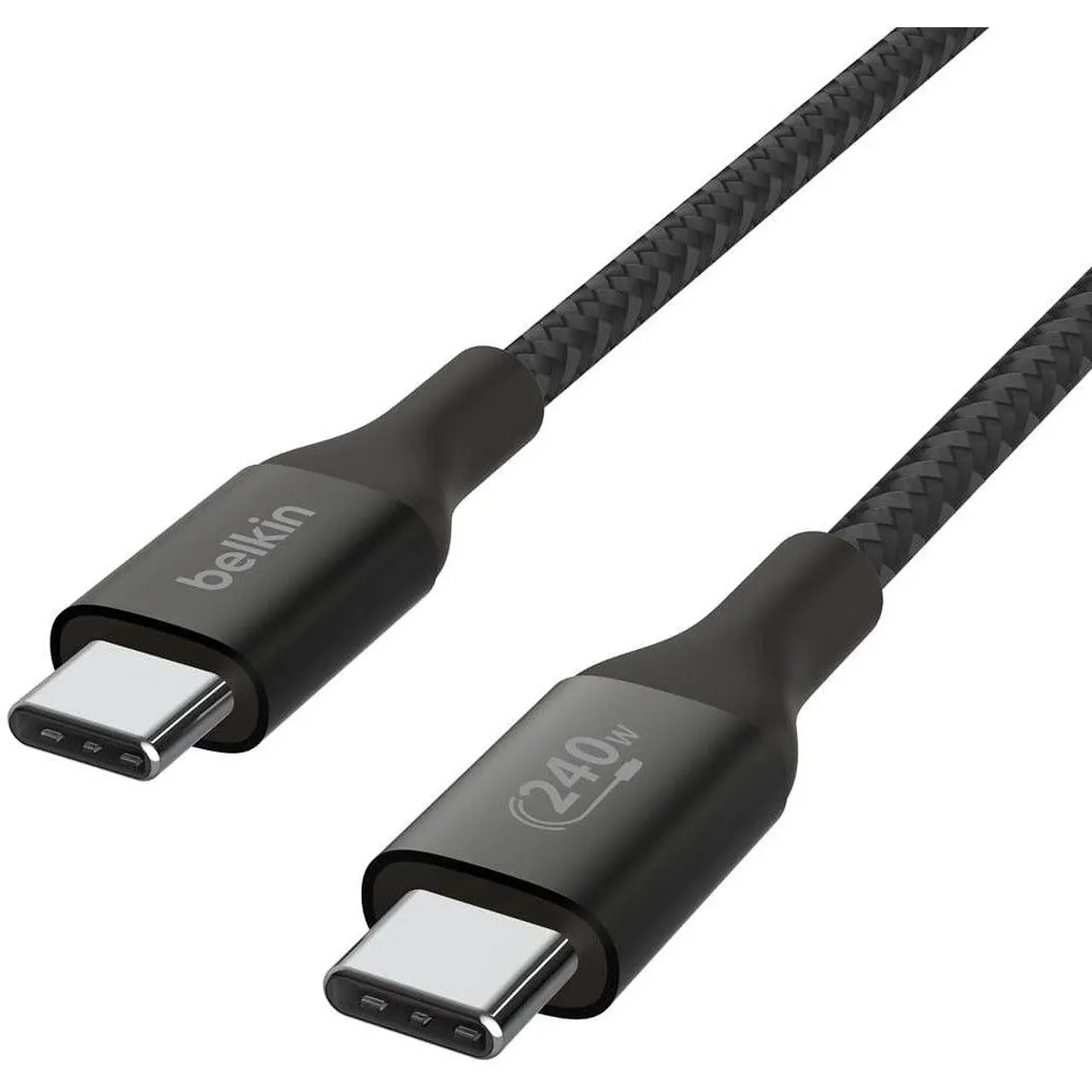 Кабел Belkin BOOST CHARGE™ USB-C към USB-C Cable Braided 240W 1M, Черен - image 2