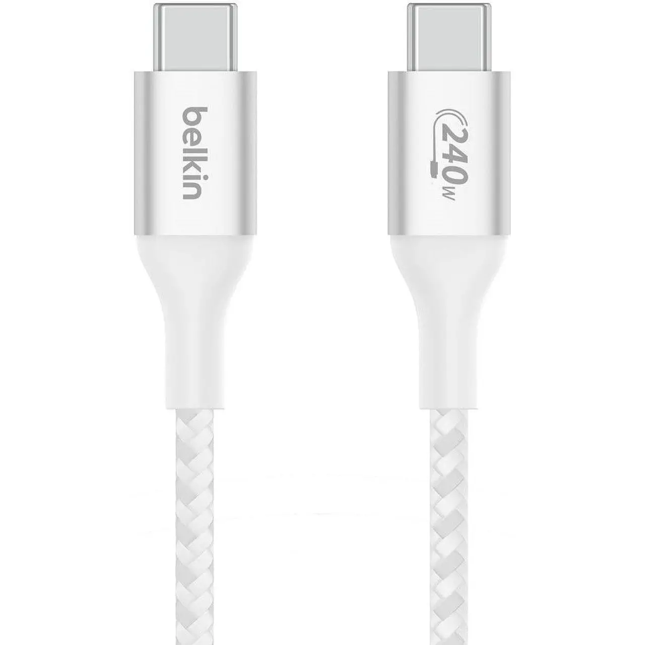 Кабел Belkin BOOST CHARGE™ USB-C към USB-C Cable Braided 240W 1M, Бял - image 1