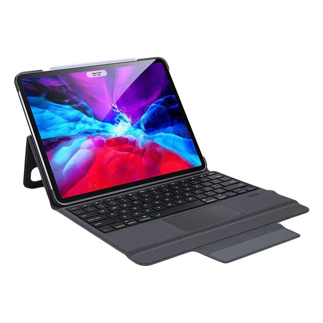 Калъф с клавиатура за iPad Pro 12.9 2021-2018, DUX DUCIS Touchpad Keyboard Case, Черен