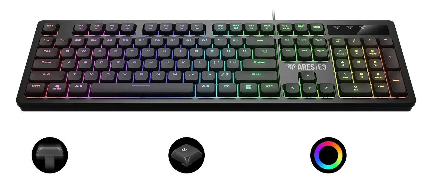 Gamdias геймърски комплект Gaming COMBO - POSEIDON E2 3-in-1 Combo - Keyboard + Mouse + Headphones - image 1