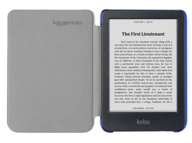 Калъф, Kobo Clara Colour/BW Basic SleepCover Case Cobalt Blue - image 1