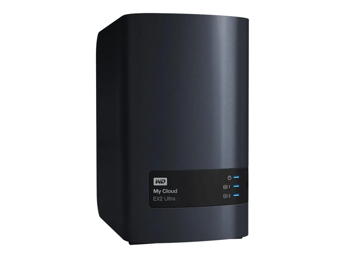 WD My Cloud EX2 Ultra NAS 0TB personal cloud storage case 2-bay Dual Gigabit Ethernet 1.3GHz CPU DNLA RAID1 NAS RTL - image 3