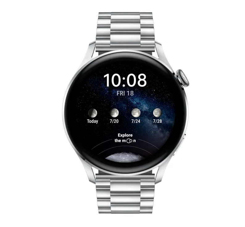 Часовник, Huawei Watch 3 Elite Galileo-L31E, 1.43", Amoled, 466x466, 2GB+16GB, BT(2.4 GHz, supports BT5.2 and BR+BLE), e-Sim*(If it's active in the operator), WR 5ATM, GPS, WiFi, Battery 450 mAh, Ultra-long battery life 14 days, Harmony OS, APP Galery, stainless - image 2