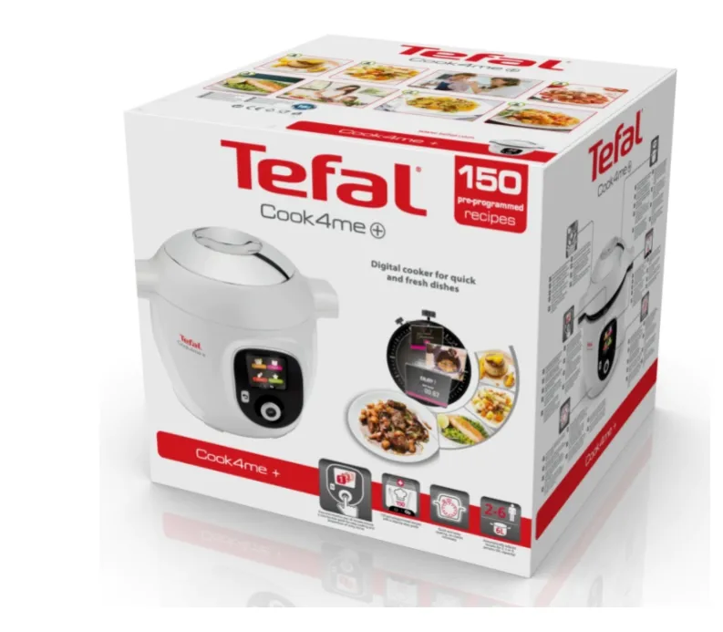 Мултикукър, Tefal CY851130 COOK4ME Standard + 150 BG recipes, 1600W, 6L - image 2