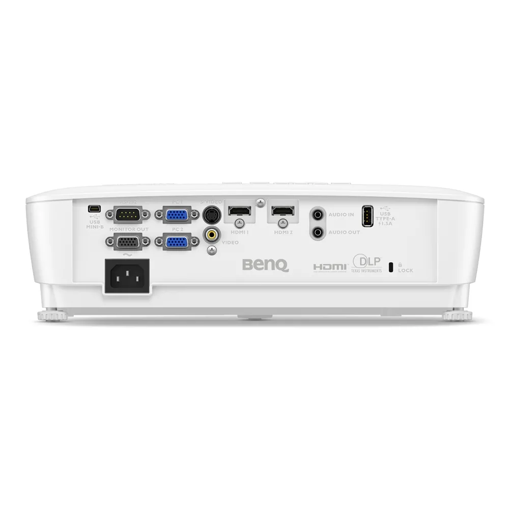 Мултимедиен проектор, BenQ MW536, DLP, WXGA (1280x800), 20 000:1, 4000 ANSI Lumens, Zoom 1.2x, Glass Lenses, Auto Vertical Keystone, Infographic Mode, Speaker 2W, 2xVGA, 2xHDMI, S-Video, RCA, VGA out,  Audio In/Out, RS232, USB A 1.5A, 2.6 kg, White - image 7