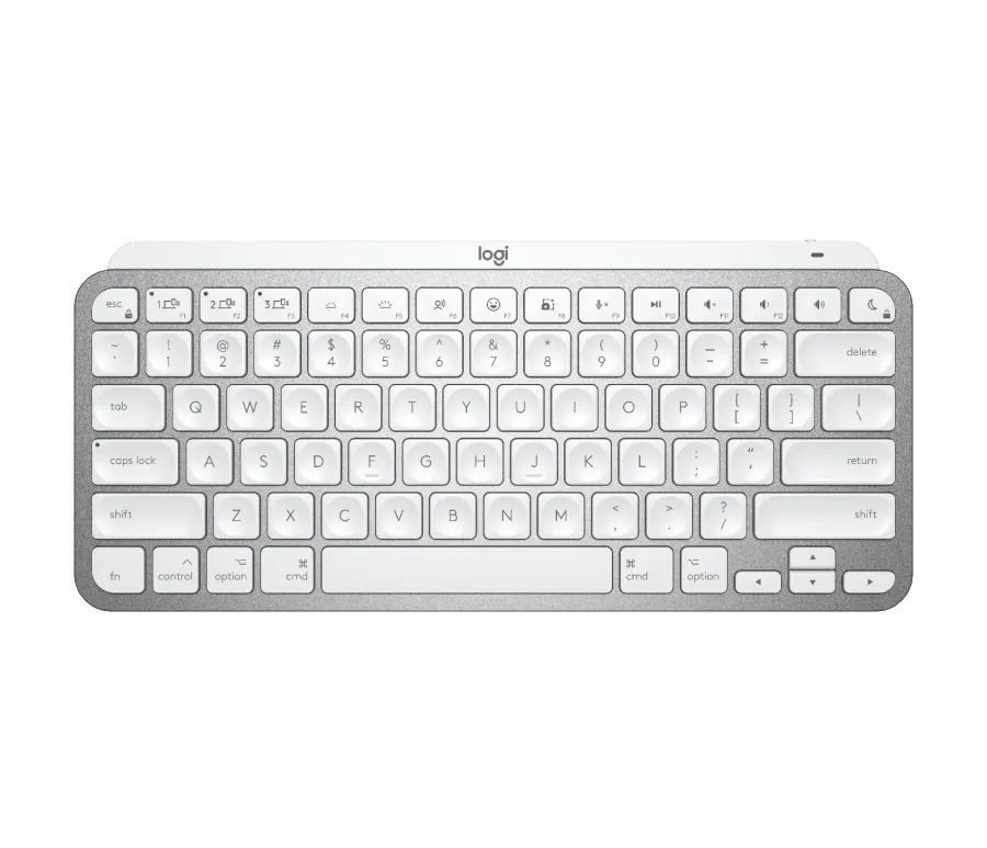 Клавиатура, Logitech MX Keys Mini For Mac Minimalist Wireless Illuminated Keyboard - PALE GREY - US Intl - EMEA