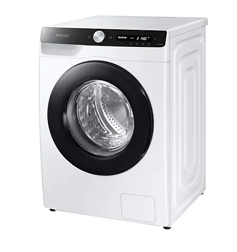 Пералня, Samsung WW80T504DAE/S7, Washing Machine,  8 kg, 1400 rpm,  Energy Efficiency B, Eco Bubble, Hygiene Steam, Spin Efficiency B,  White, Black door - image 2
