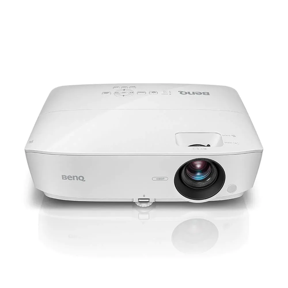 Мултимедиен проектор, BenQ MH536, DLP, FHD (1920x1080), 20 000:1, 3800 ANSI Lumens, Zoom 1.2x, Glass Lenses, Auto Vertical Keystone, Infographic Mode, Speaker 2W, 2xVGA, 2xHDMI, S-Video, RCA, VGA out,  Audio In/Out, RS232, USB A 1.5A, 2.6 kg, White - image 2