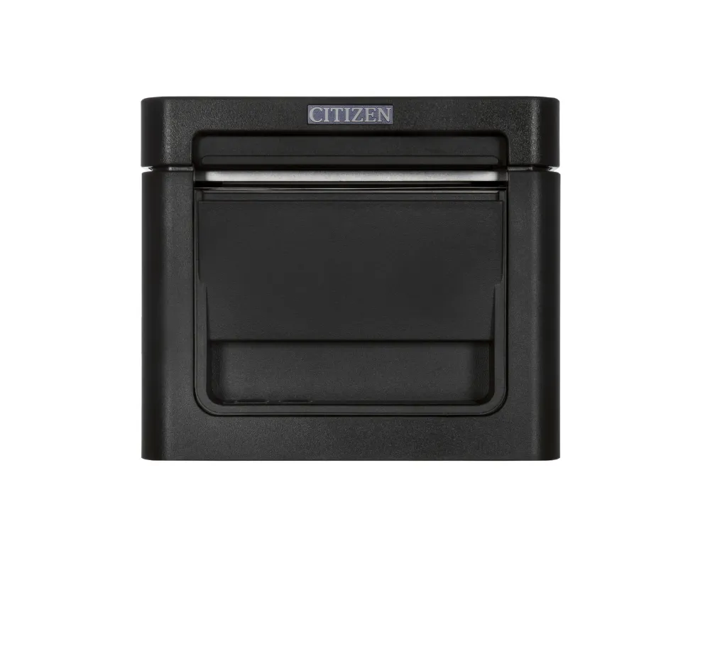 POS принтер, Citizen POS printer CT-E351 Direct thermal Print Speed 250mm/s, Print Widht 72mm(58/80mm)/ Media Width (min-max) 59/80mm/Roll Size(max)83mm/Emul.Lang.ESC/POS/Reliability 200mln.pulses/150 Km/2 mln.cuts/Resol.203dpi/ Interface USB/RS-232/EN Plug(EU) Black - image 2
