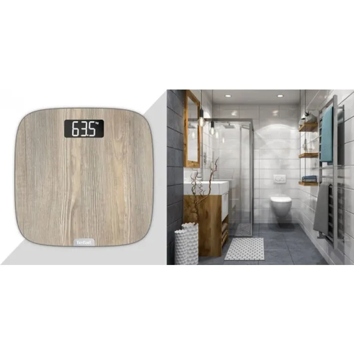 Везна, Tefal PP1600V0, Bathroom scale Origin wood effect - image 6