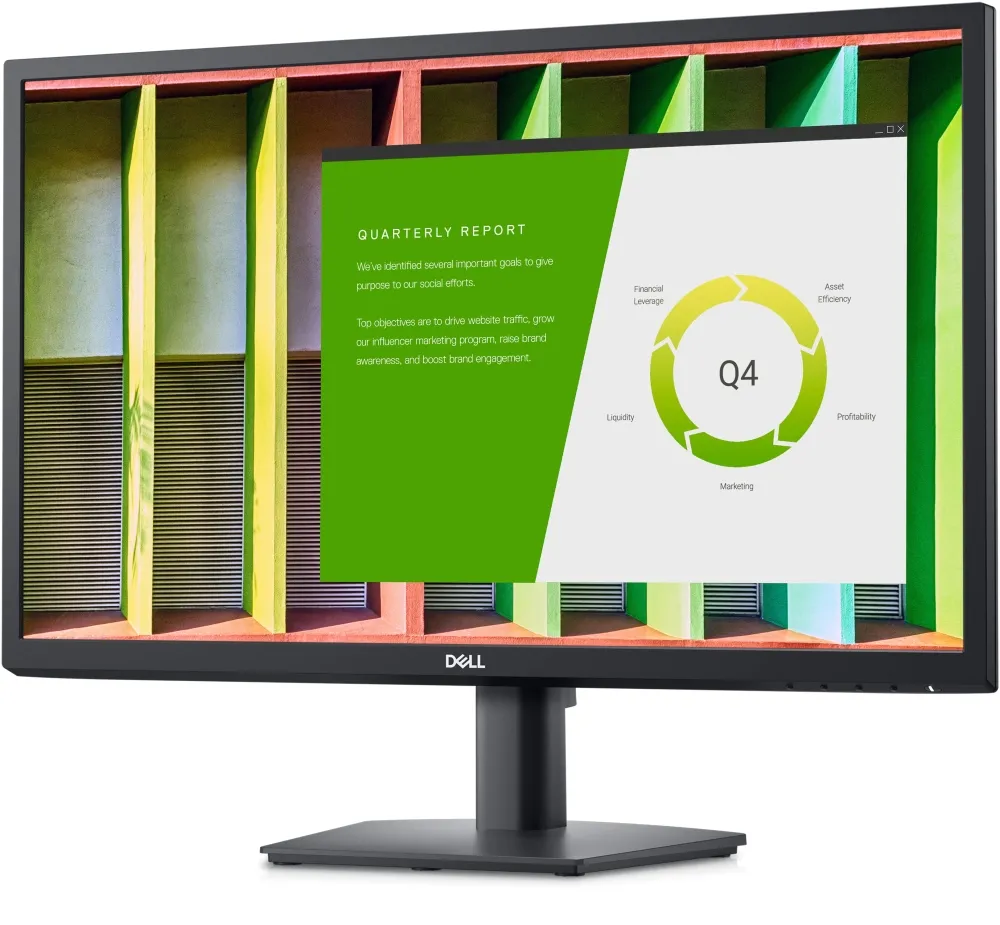 Монитор, Dell E2422H, 23.8" Wide LED Anti-Glare, IPS Panel, 5ms, 1000:1, 250 cd/m2, 1920X1080 Full HD, ComfortView, VGA, Display Port, Tilt, Black - image 1