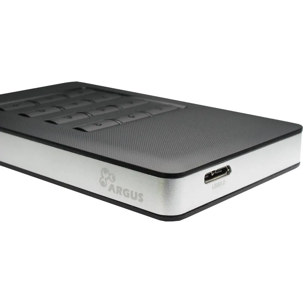 Чекмедже за твърд диск Inter-Tech Argus GD-MSLK01 2.5" USB 3.0, 256-bit AES Encryption - image 1