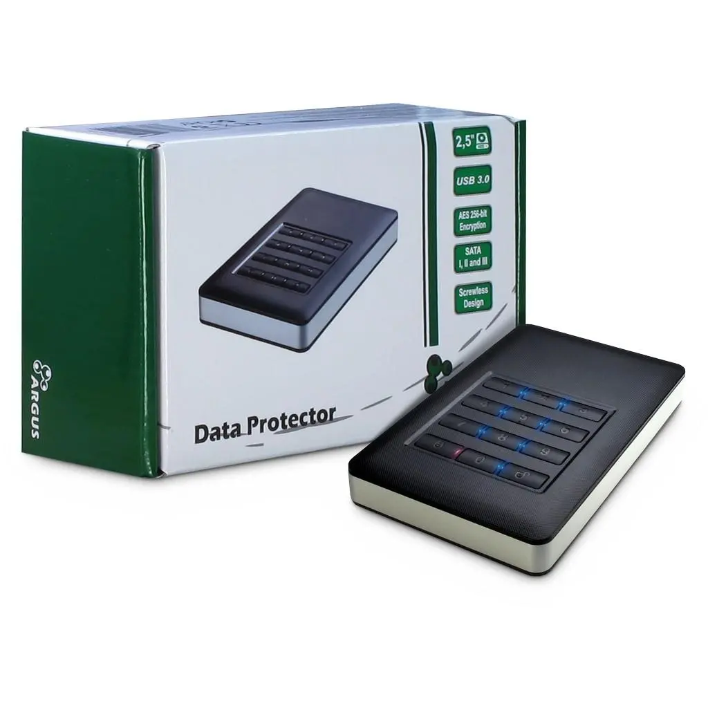 Чекмедже за твърд диск Inter-Tech Argus GD-MSLK01 2.5" USB 3.0, 256-bit AES Encryption - image 3