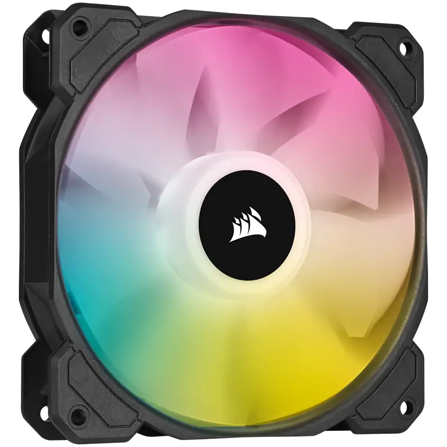 Corsair SP Series, SP140 RGB ELITE, 140mm RGB LED Fan with AirGuide, Single Pack