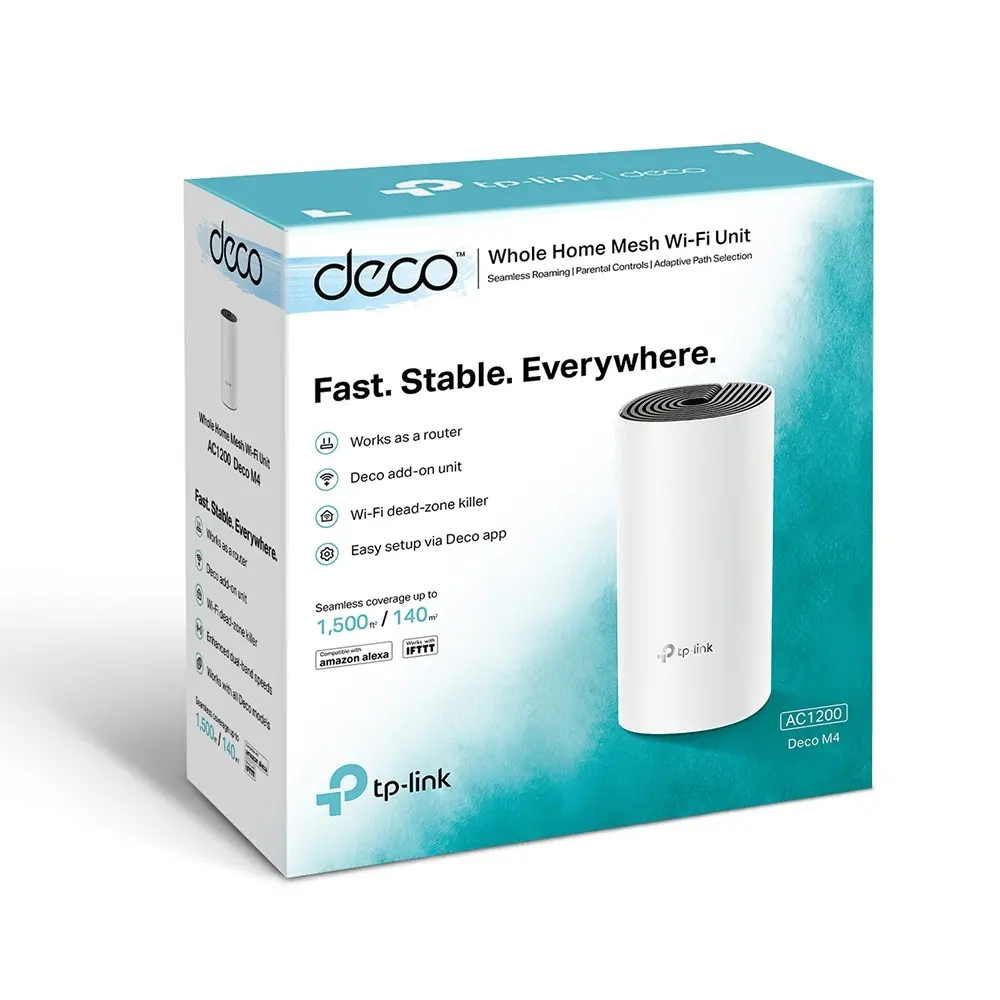 Tочка за достъп TP-LINK Deco M4(1-pack), AC1200, 2xGbE, MU-MIMO - image 3