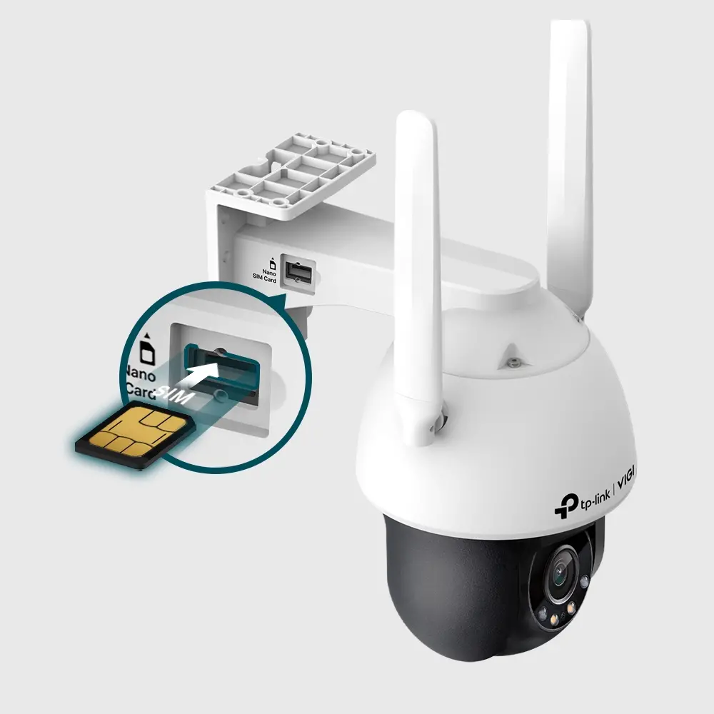 Камера TP-Link VIGI C540-4G, 4MP, панорамна, Full-Color 4G Pan tlit, 4MP - image 1