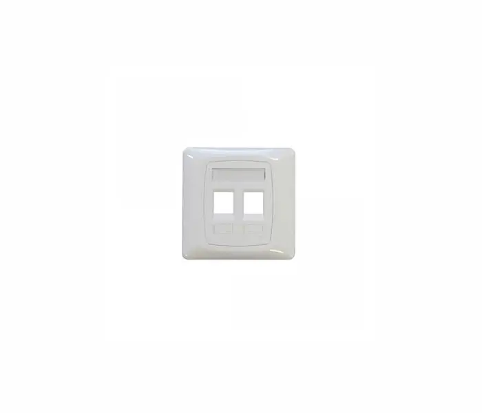 Лицев панел 3M VOL-CHUK-2K, 86x86, за 2x RJ45 вложки, бял