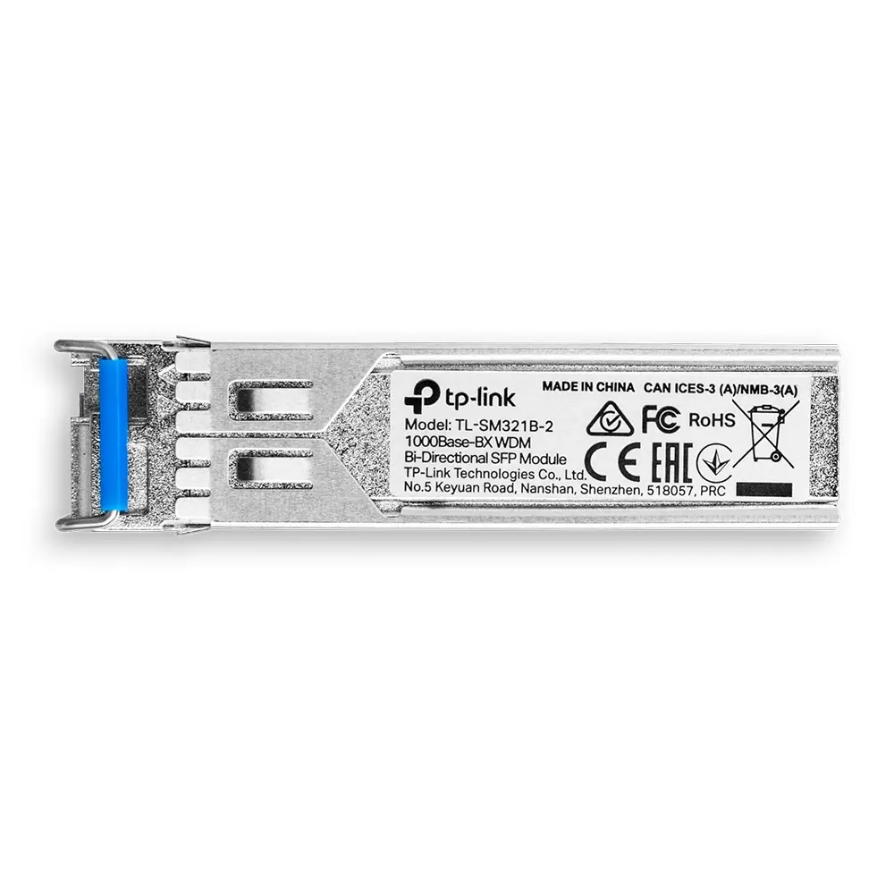 Оптичен модул TP-Link TL-SM321B-2, WDM Gbit SFP, LC, TX:1310nm/RX:1550nm,SM, 2км - image 1