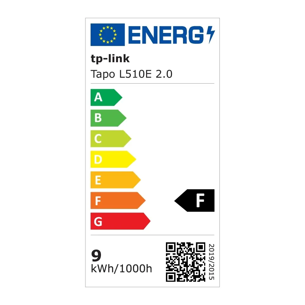 Лампа TP-Link Tapo L510E, E27, 8.7W, 2.700K, 806 lumens - image 1