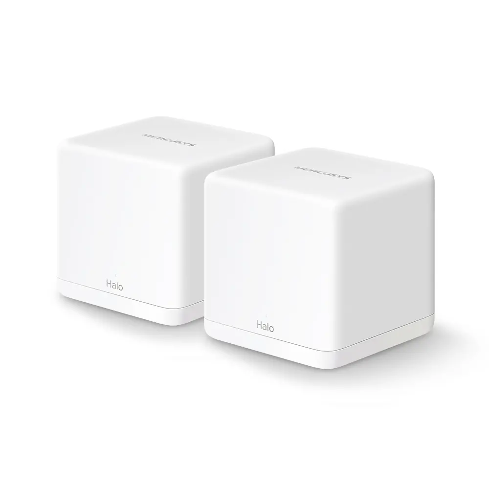 Безжичен рутер Mercusys Halo H30G(2-pack), AC1300, 2x1000Mbps порта, Home Mesh