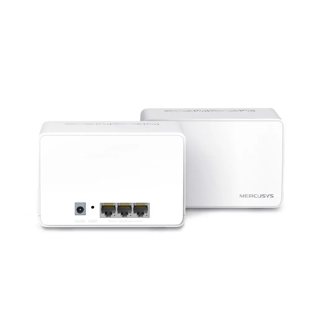 Безжичен рутер Mercusys Halo H80X(2-pack), AX3000, 3x1000Mbps порта, Home Mesh - image 1