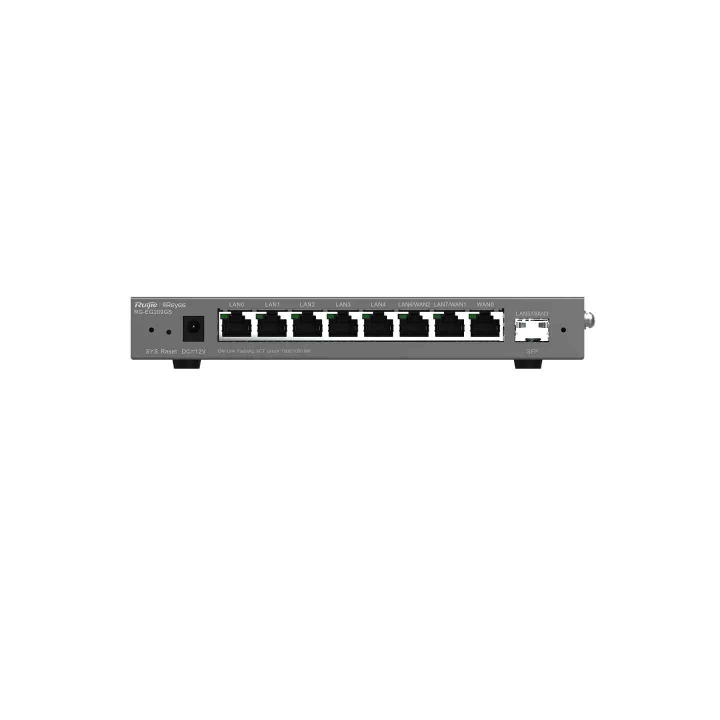 Рутер Ruijie RG-EG209GS, 8x GE, 1xSFP, 256MB, 600Mbps, Cloud, OpenVPN, 200 users