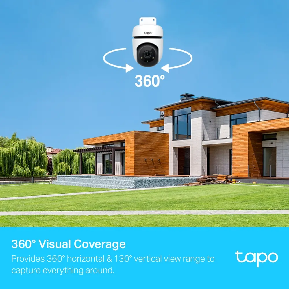 Камера TP-Link Tapo C500, Pan/Tilt, WiFi, ден/нощ до 30м., Micro SD, outdoor,mic - image 3