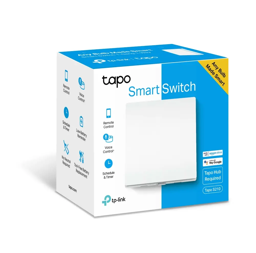 Интелигентен ключ за осветление, TP-Link Tapo S210, единичен, еднопосочен - image 4